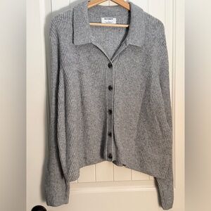 Old Navy Heather Gray Knit Sweater